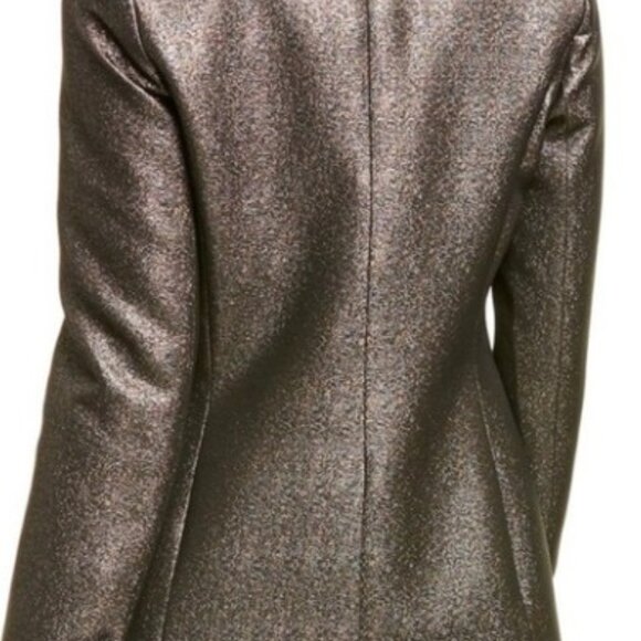 Veronica Beard Ashburn Size 0 Metallic Brown Bronze Blazer - Picture 3 of 9